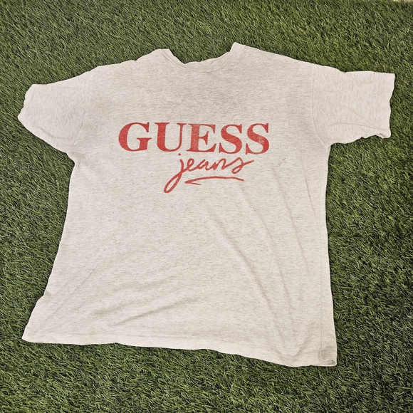 Guess Other - Guess Gray Vintage 90s and Red Short Sleeve Tee Single Stitch